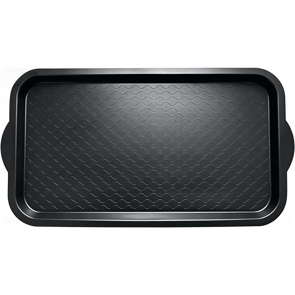 Rubber Boot Tray, Non-Slip Outdoor Shoe Drip Mat for Camp Tent Entry, Black product photo
