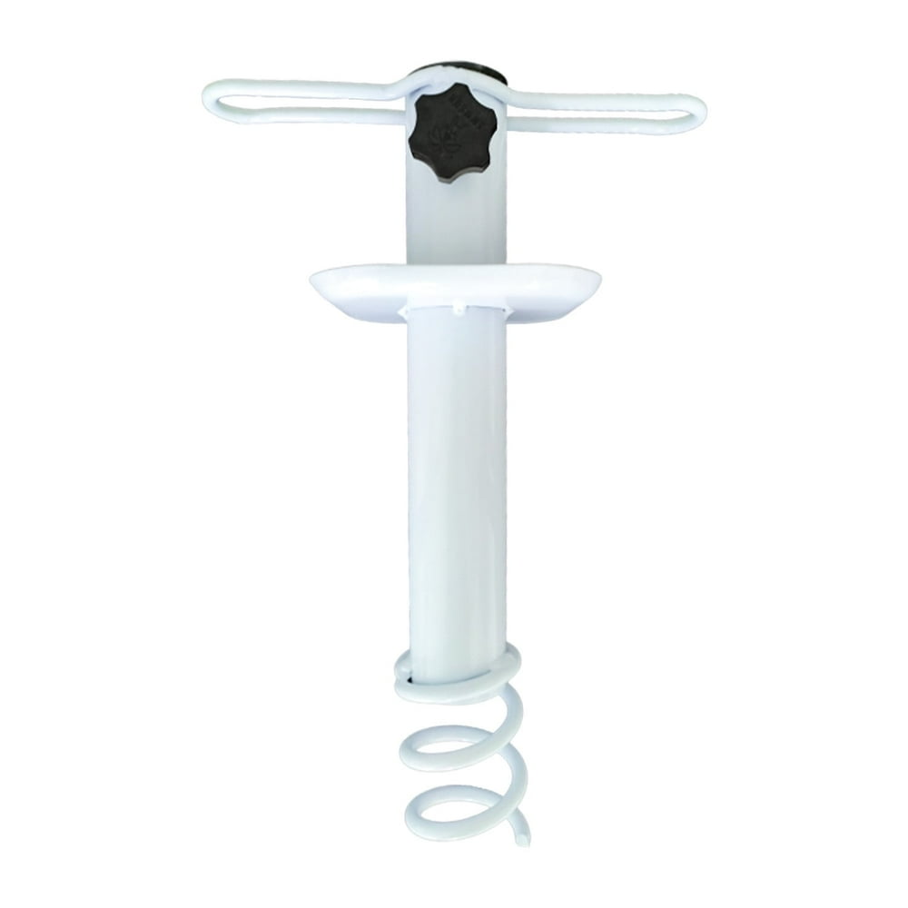 Beach Umbrella Anchor, White Sand Screw Auger Heavy-Duty Pole Stabilizer  product photo
