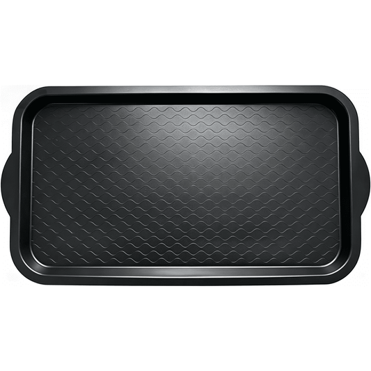 Rubber Boot Tray, Non-Slip Outdoor Shoe Drip Mat for Camp Tent Entry, Black  product photo