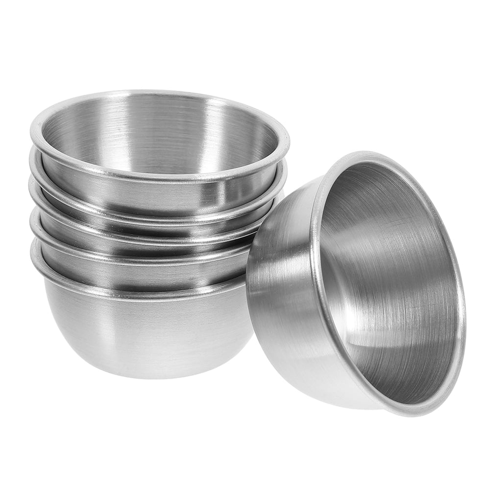 Stainless Steel Dip Bowls, Set of 5 Small Sauce Cups for Picnics and Outdoor Serving  product photo