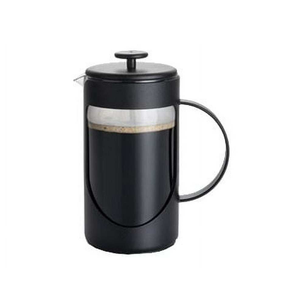 Camping French Press Coffee Maker, 34oz Black Travel Brewer with Insulated Shell  product photo
