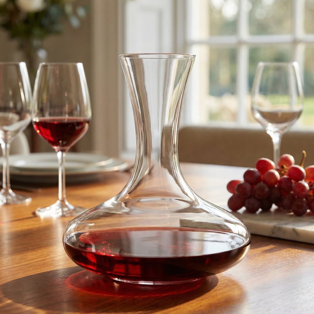 Shatterproof Tritan Wine Decanter, Outdoor Camp Aerating Carafe, 50 oz Clear  product photo